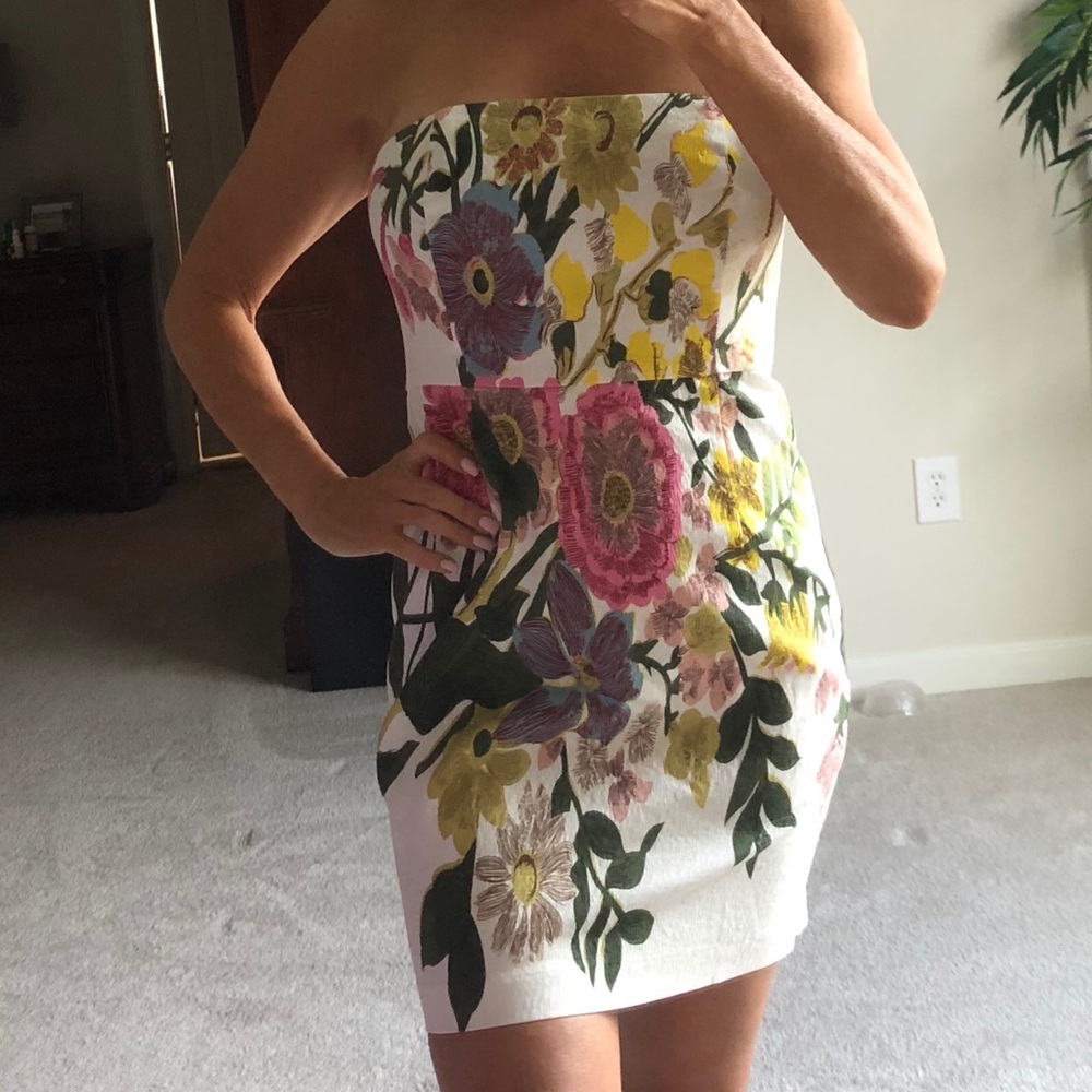 Strapless spring dress, size 4